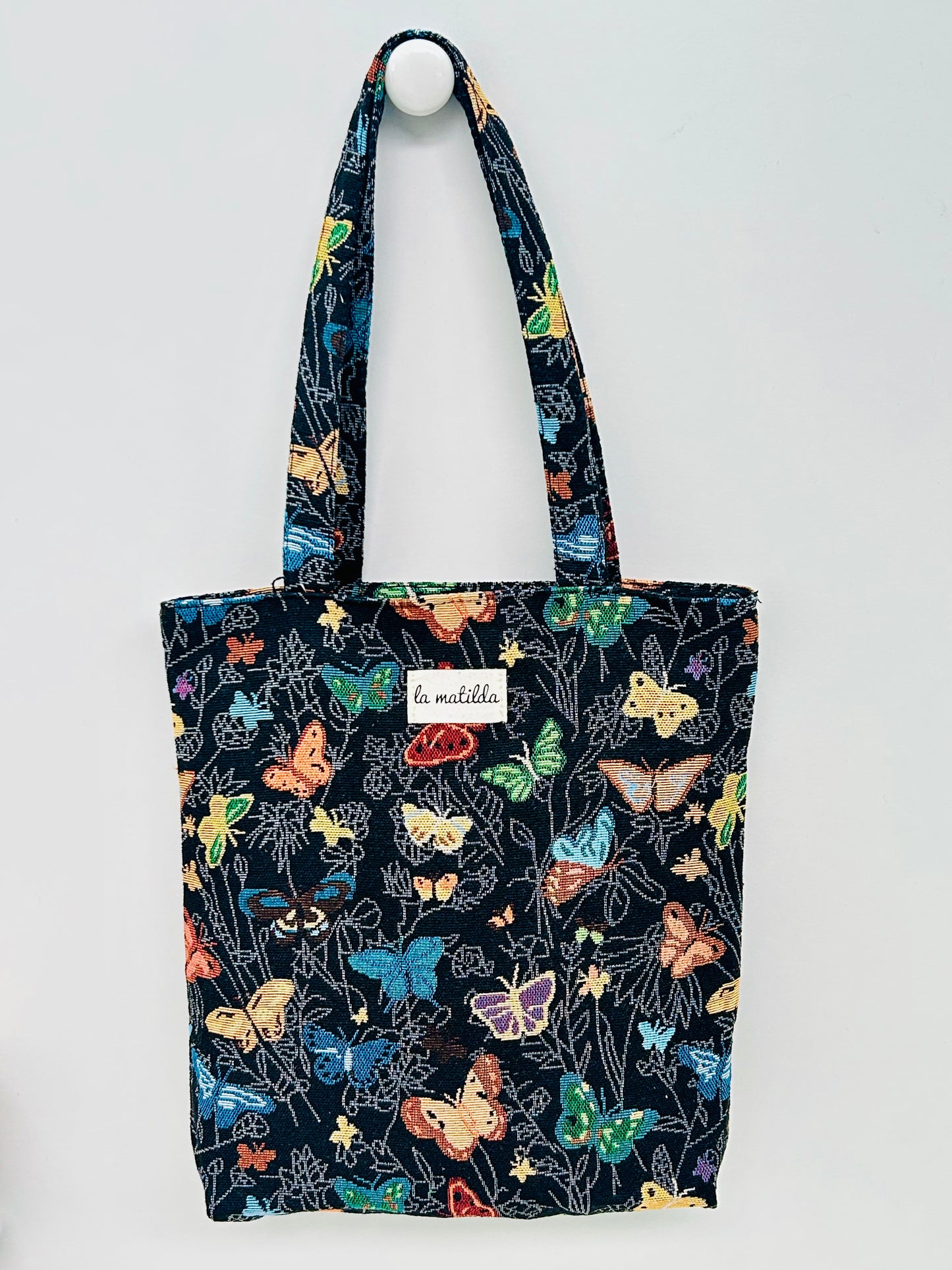Bolsa Tote Bag XS Mariposas negro