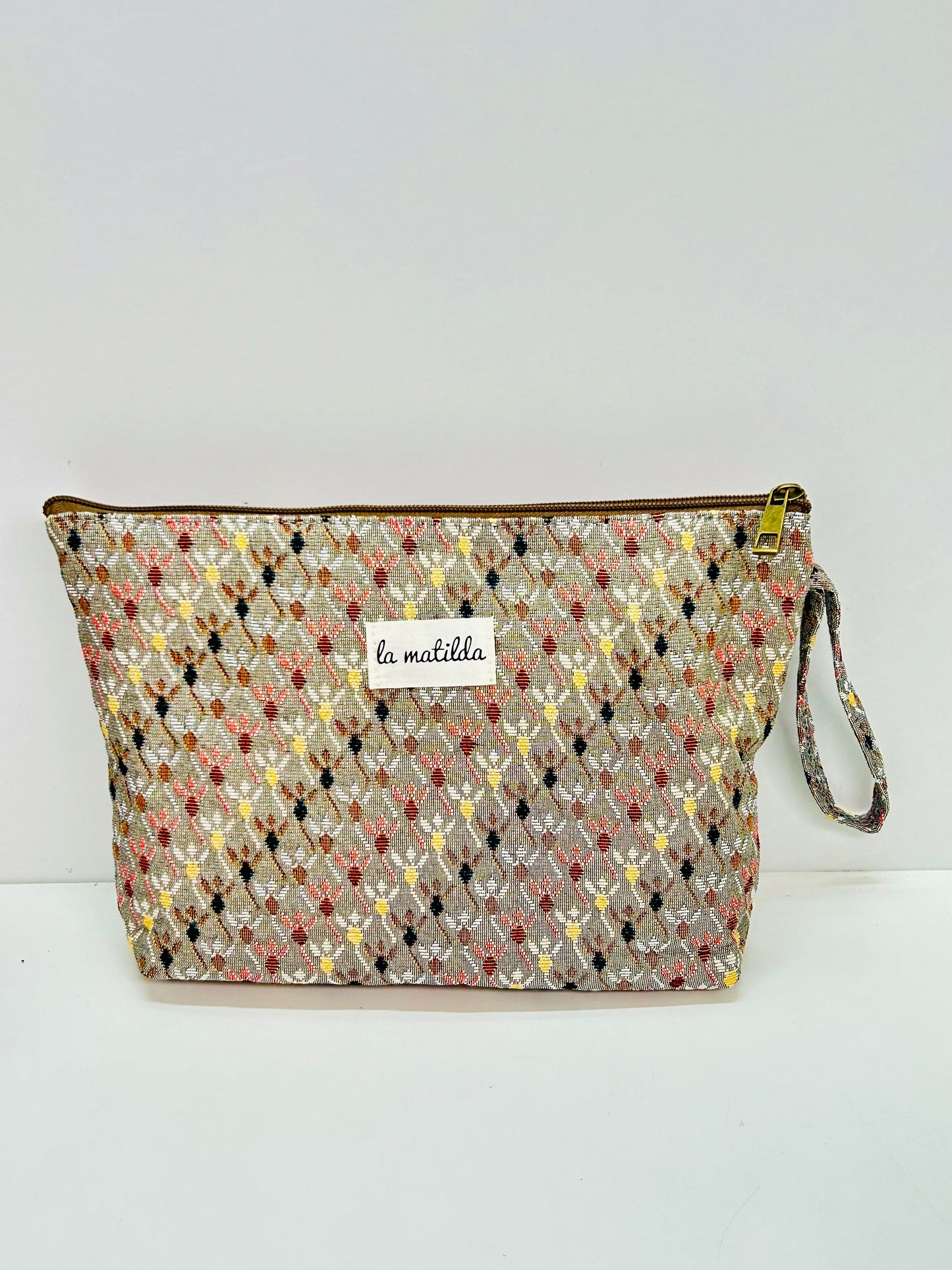 Neceser Maxi Rombo beige