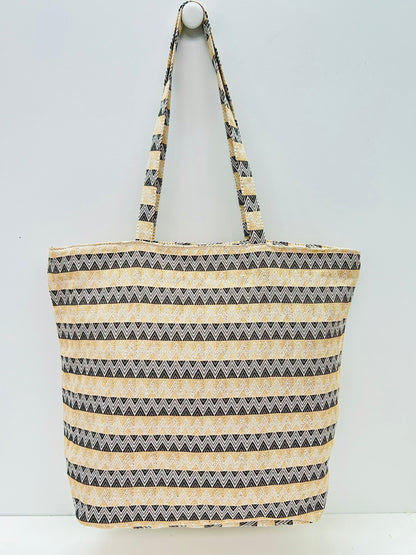 Bolsa Tote Bag Zig Zag doble color