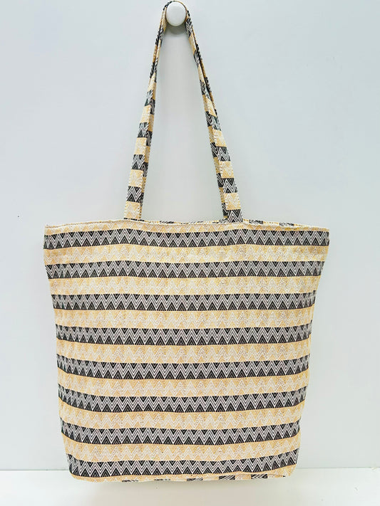 Bolsa Tote Bag Zig Zag doble color