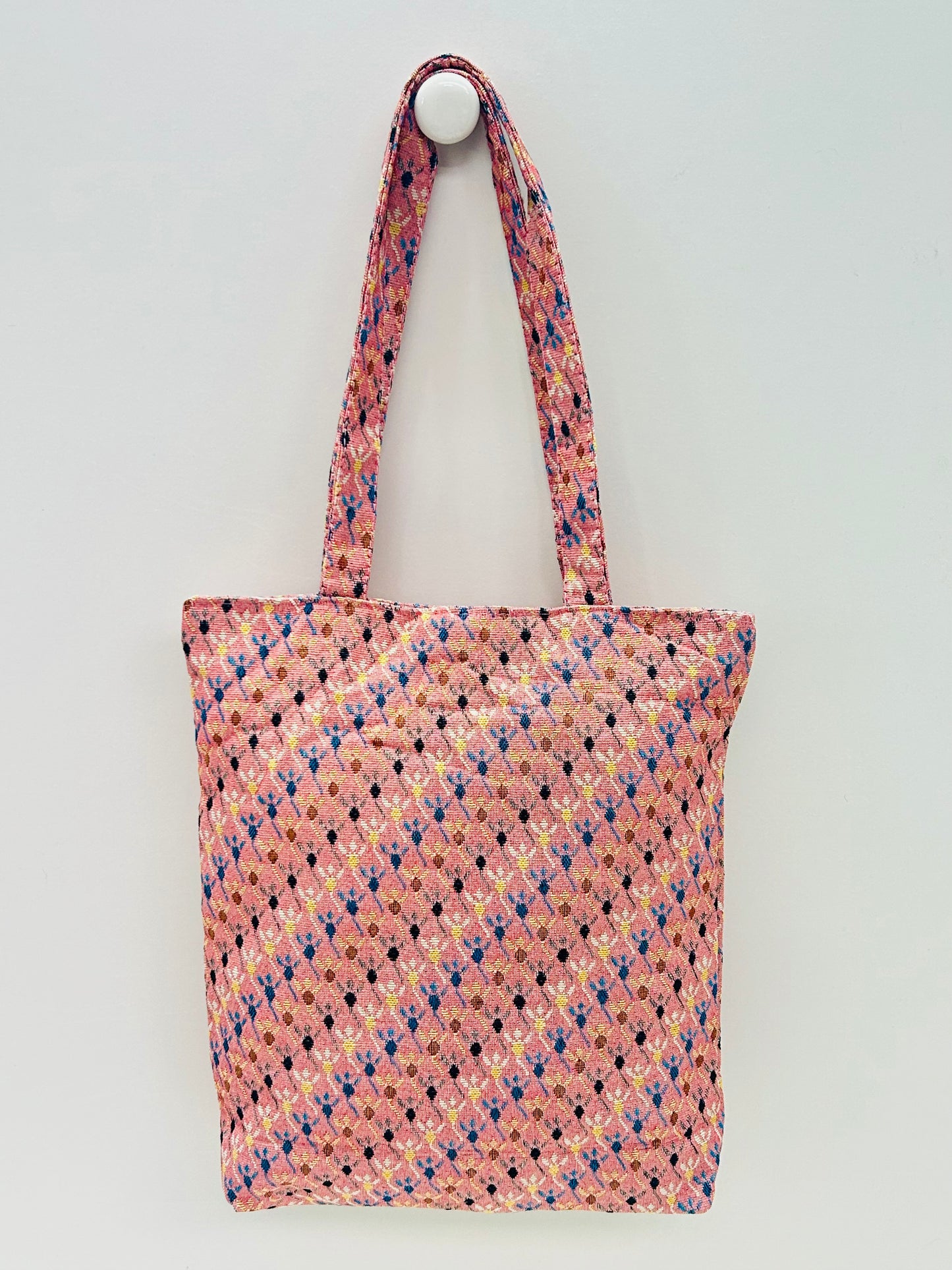 Bolsa Tote Rombos rosa