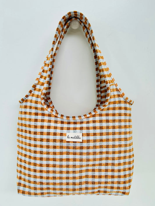 Bolso Irene Gingham Gris