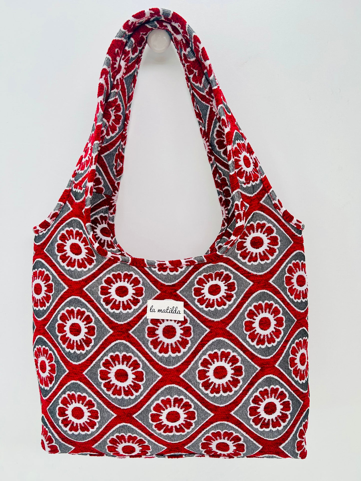 Bolso Irene Flor Rojo