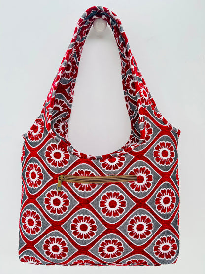 Bolso Irene Flor Rojo