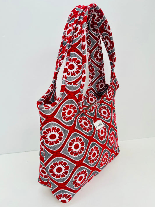 Bolso Irene Flor Rojo
