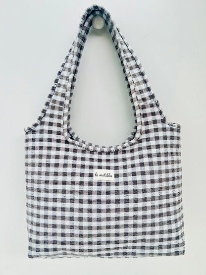 Bolso Irene Gingham Gris