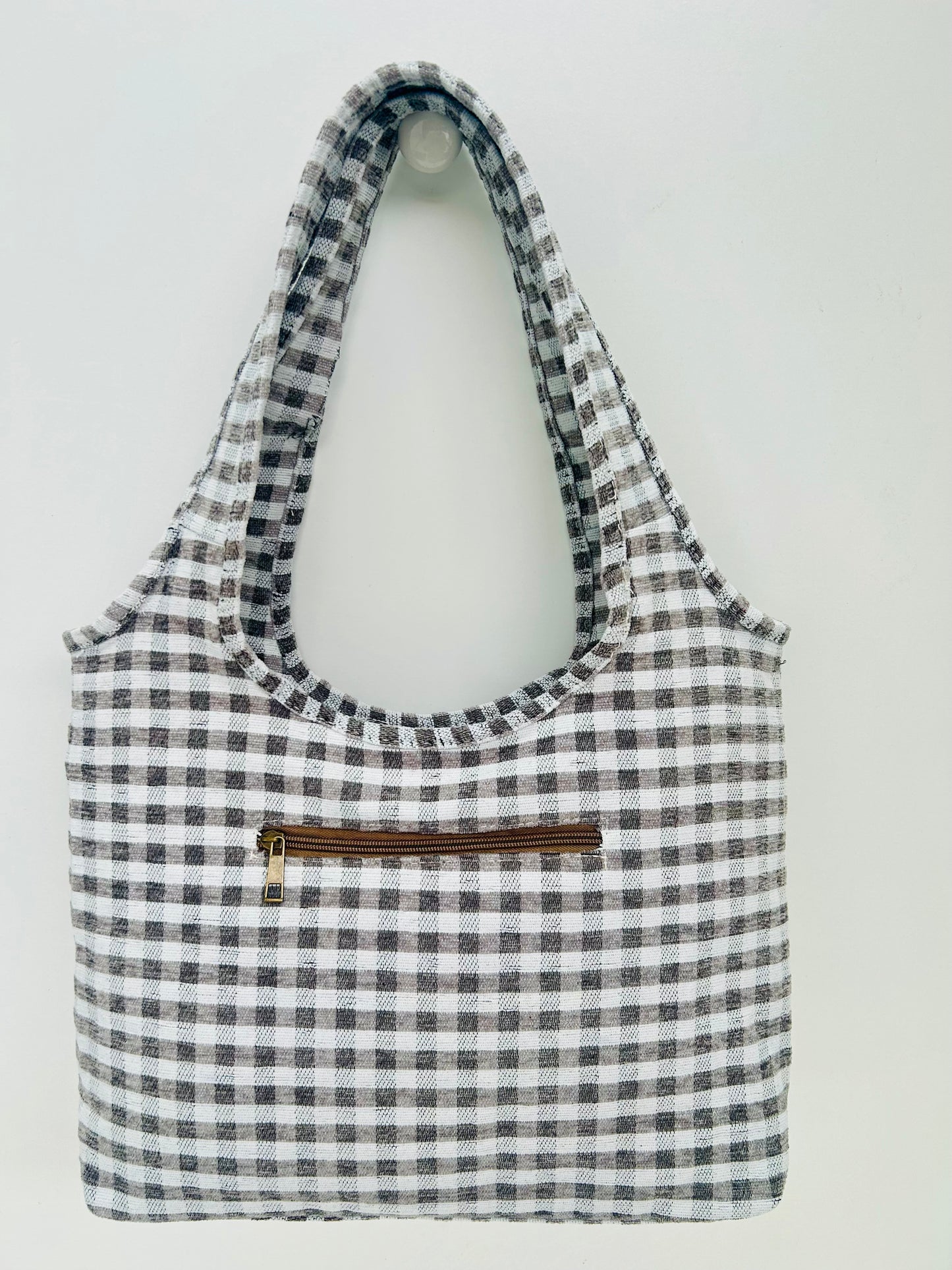 Bolso Irene Gingham Gris