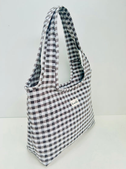 Bolso Irene Gingham Gris