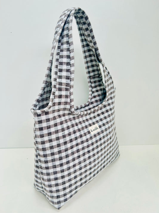 Bolso Irene Gingham Gris