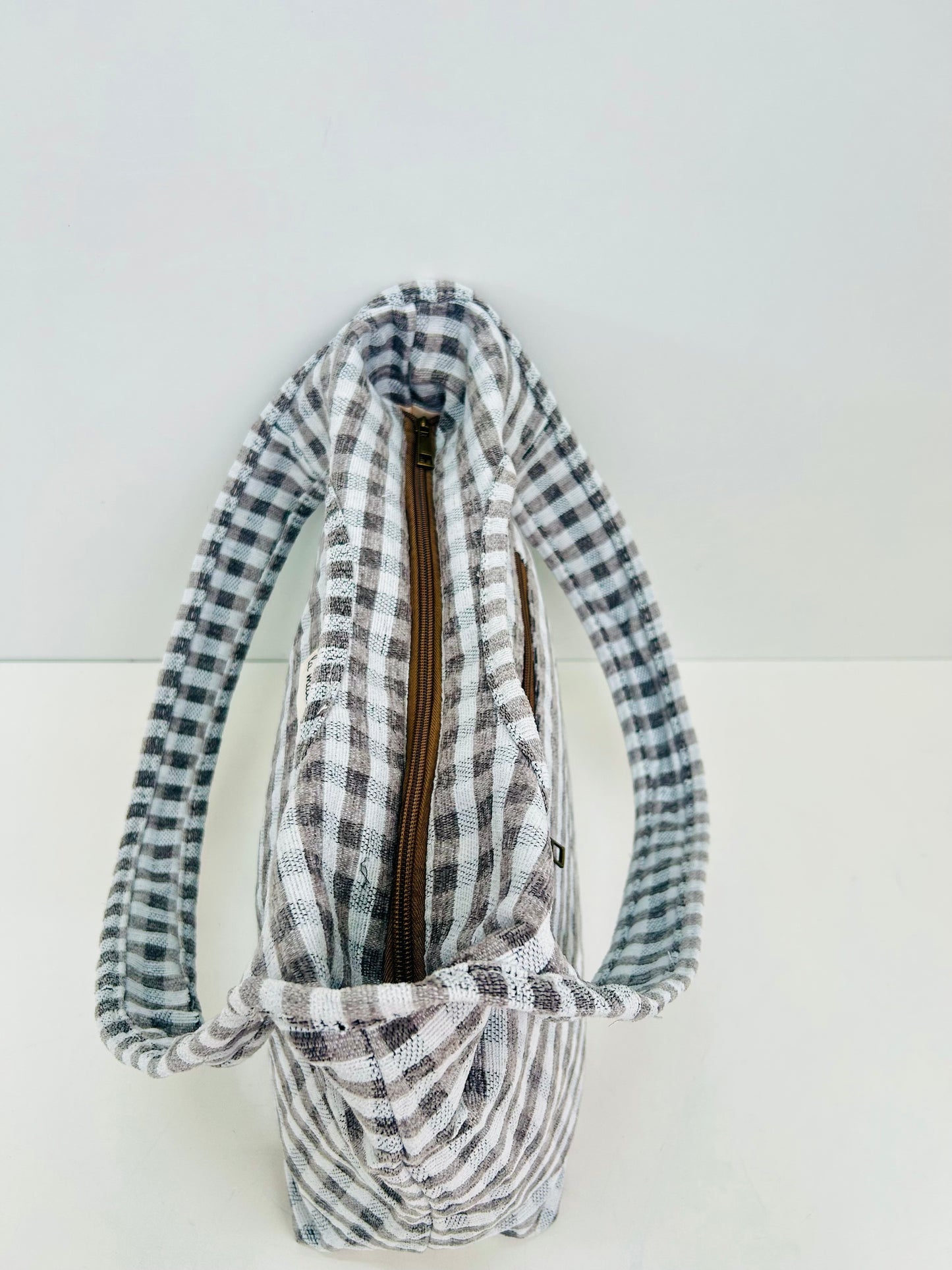 Bolso Irene Gingham Gris