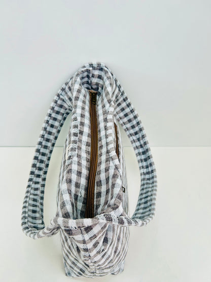 Bolso Irene Gingham Gris