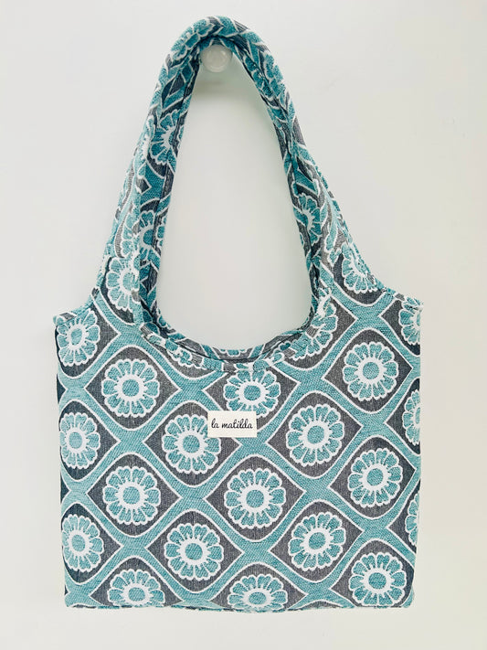 Bolso Irene Flor Celeste