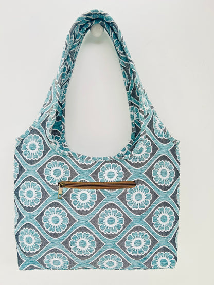 Bolso Irene Flor Celeste
