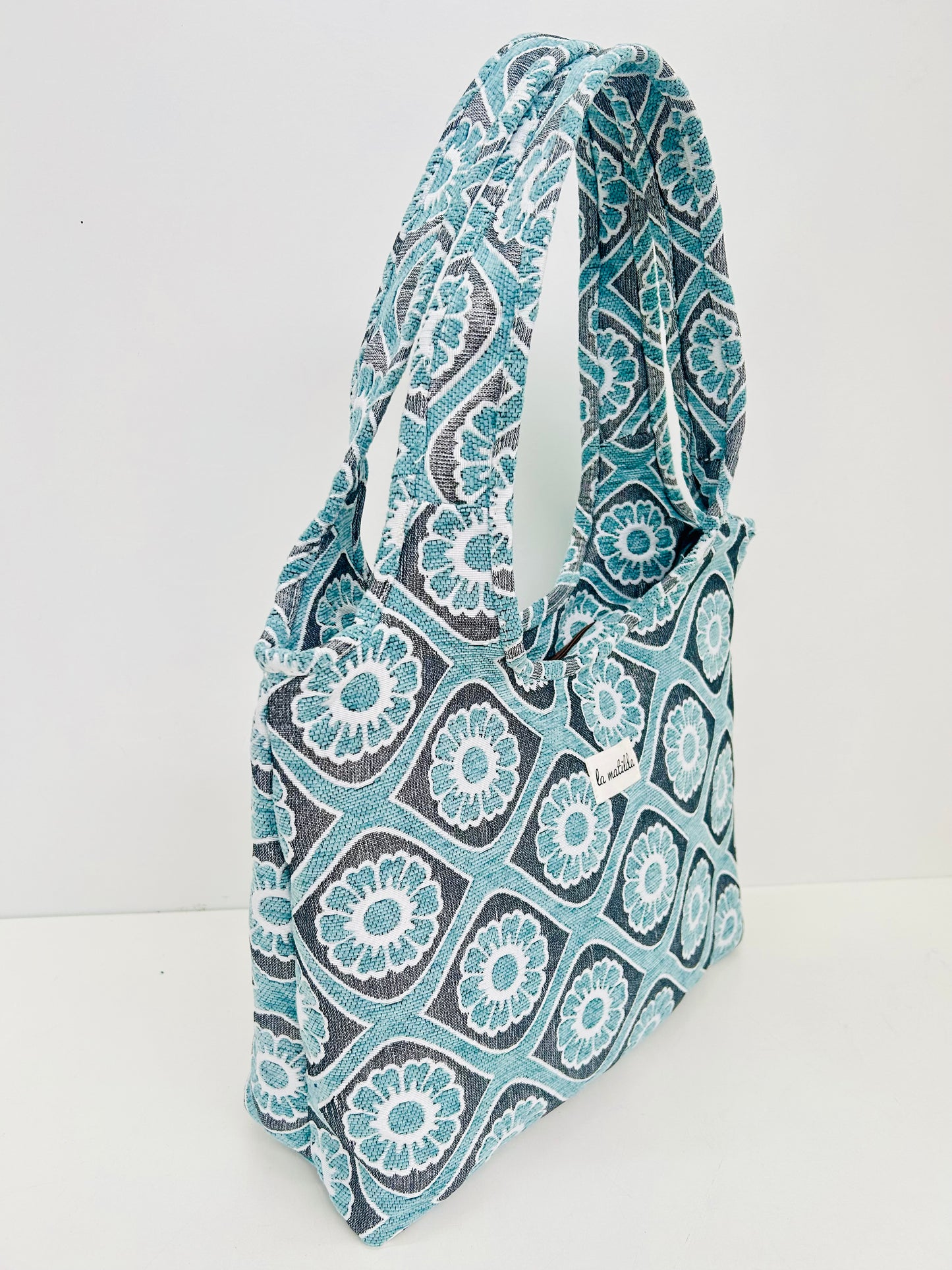 Bolso Irene Flor Celeste