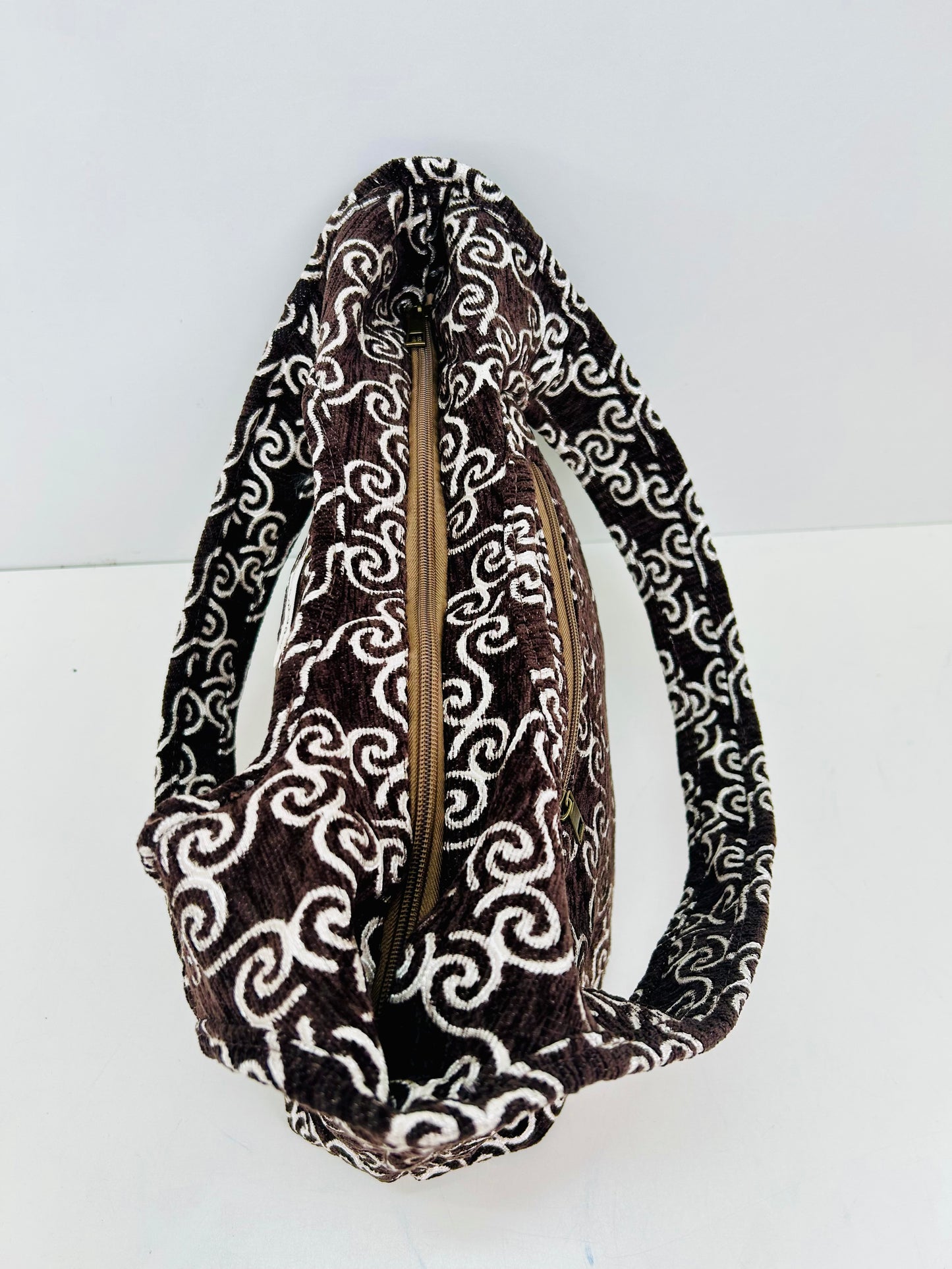 Bolso Irene Marrón Hilo Plata