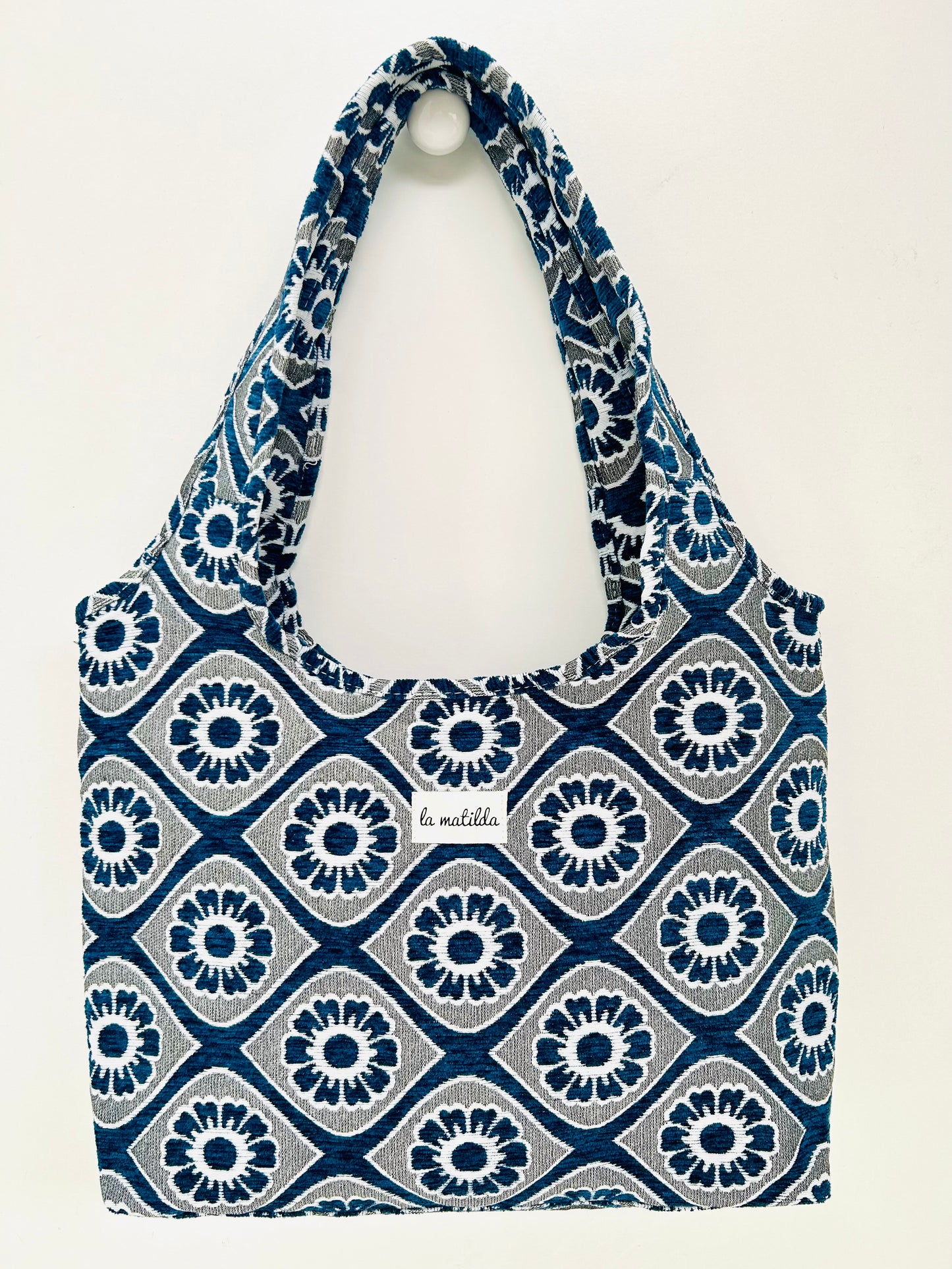Bolso Irene Flor Azul Marino