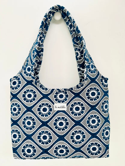 Bolso Irene Flor Azul Marino