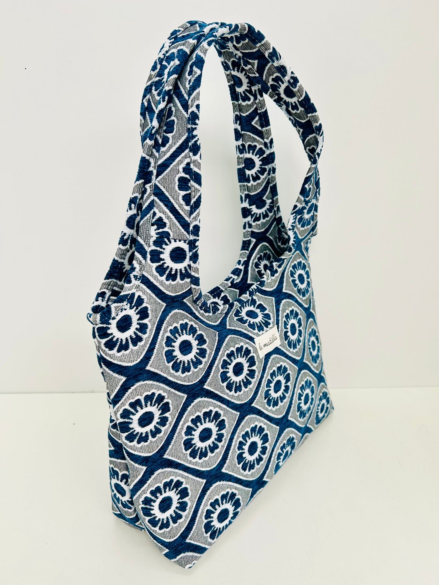 Bolso Irene Flor Azul Marino