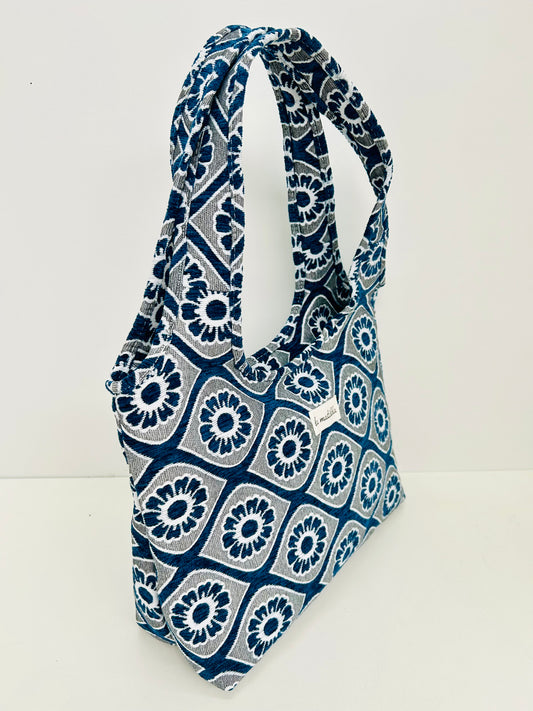 Bolso Irene Flor Azul Marino
