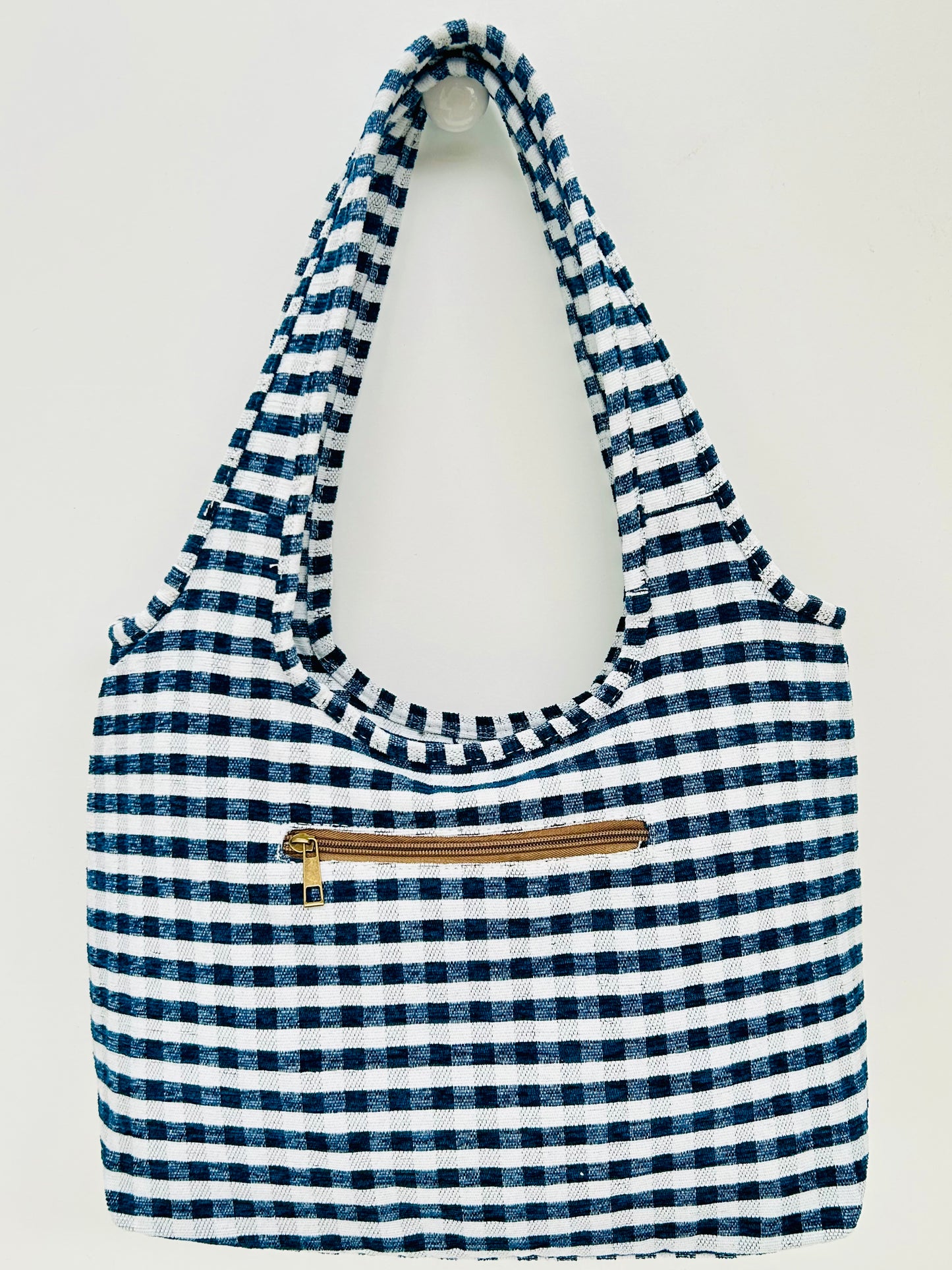 Bolso Irene Gingham Marino