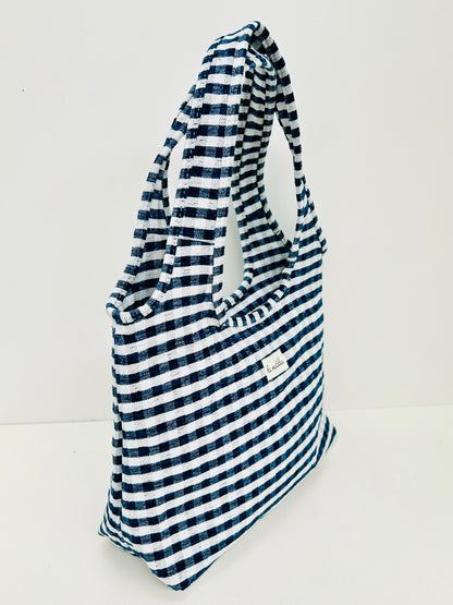 Bolso Irene Gingham Marino
