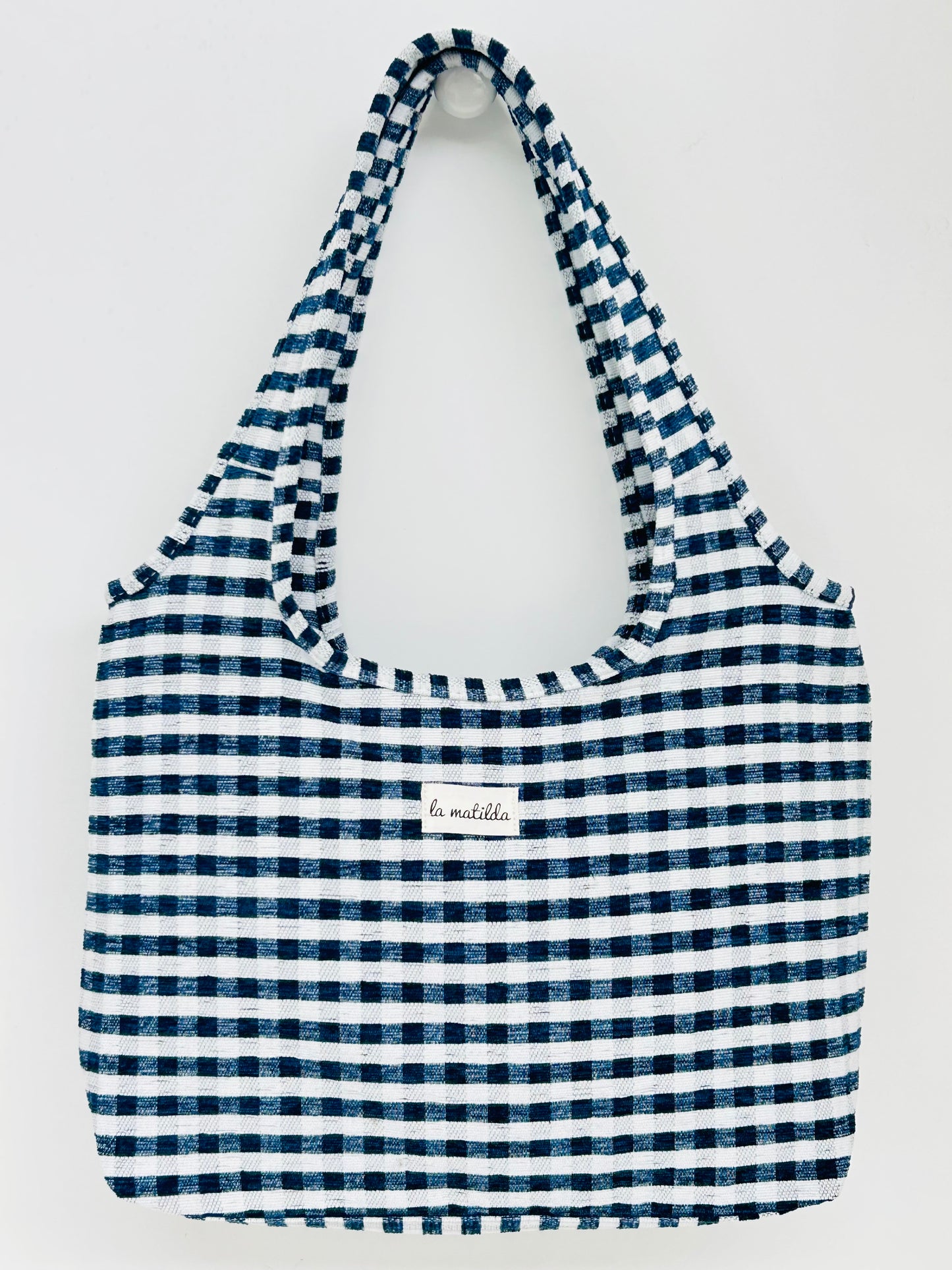 Bolso Irene Gingham Marino