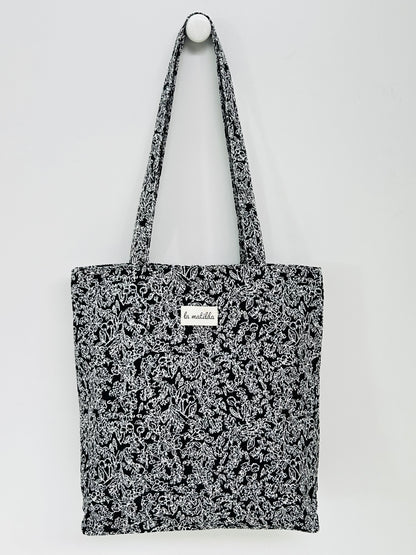 Bolsa Tote Bag Pattern Negro/Blanco