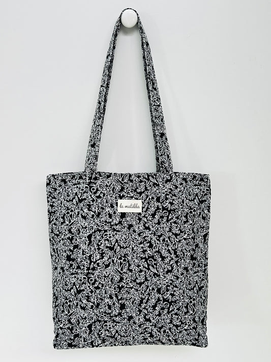Bolsa Tote Bag Pattern Negro/Blanco