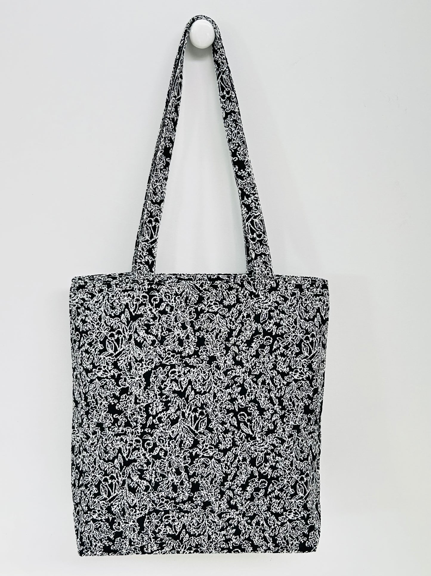 Bolsa Tote Bag Pattern Negro/Blanco