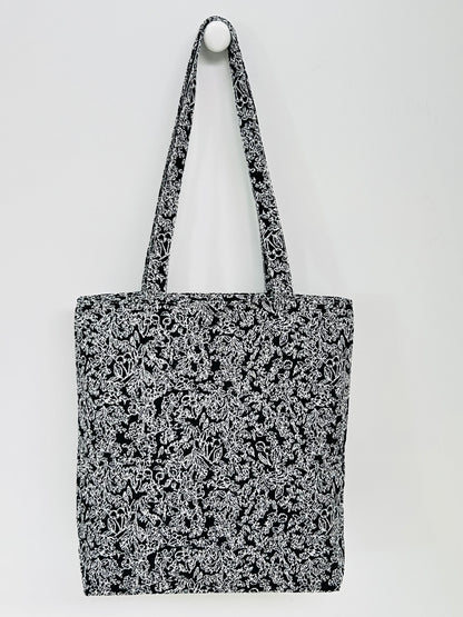 Bolsa Tote Bag Pattern Negro/Blanco