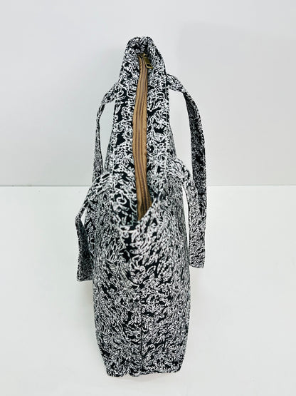 Bolsa Tote Bag Pattern Negro/Blanco