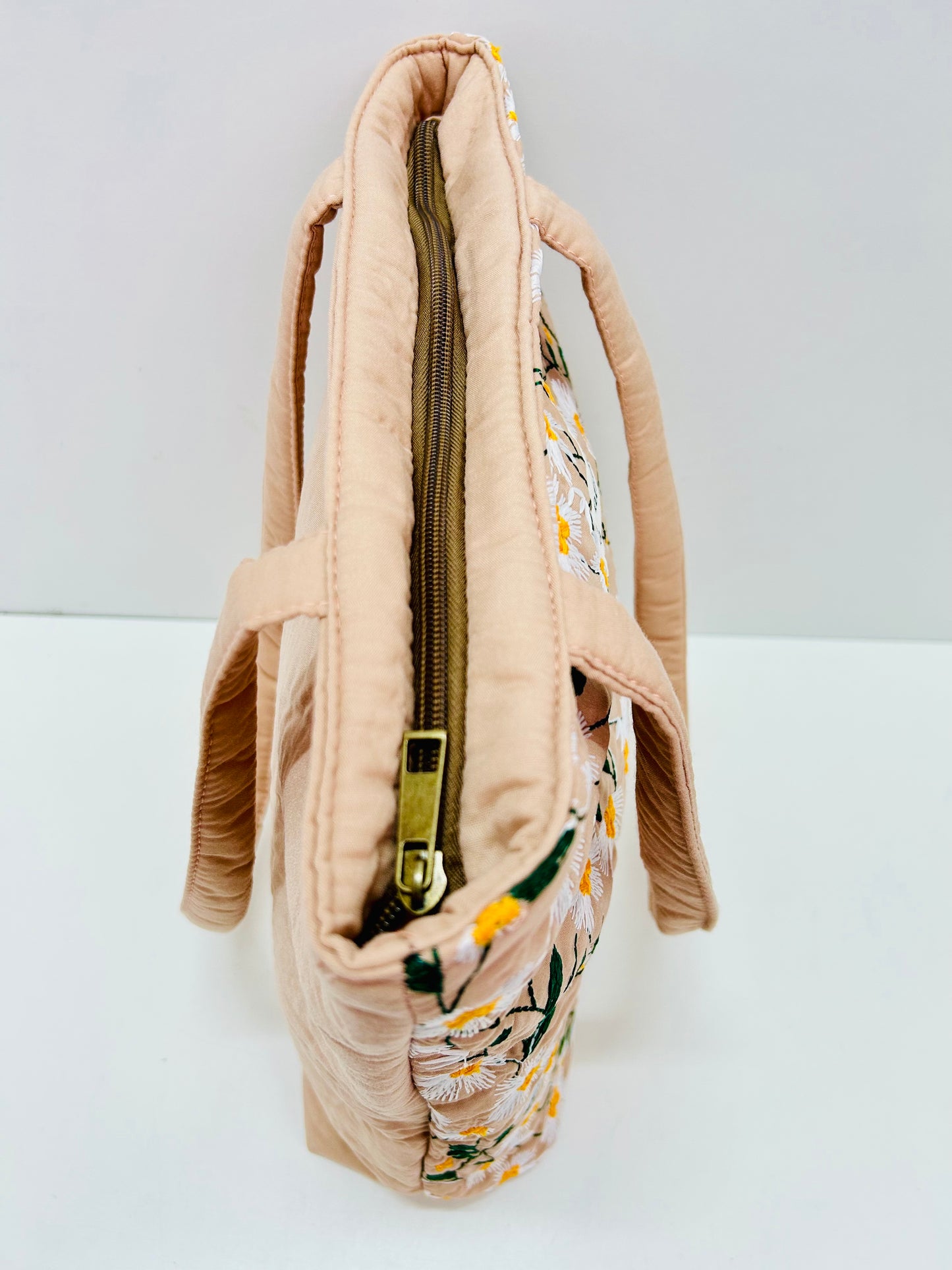 Bolsa Tote Bag Margaritas Bordadas