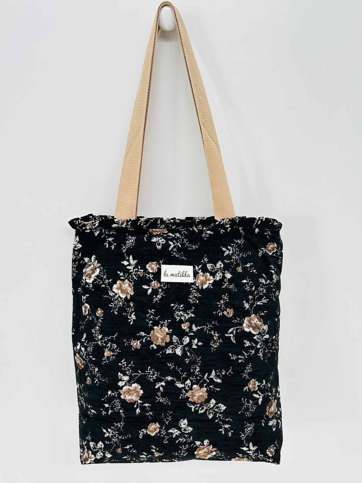 Bolsa Tote Bag Volantes Forest Negro