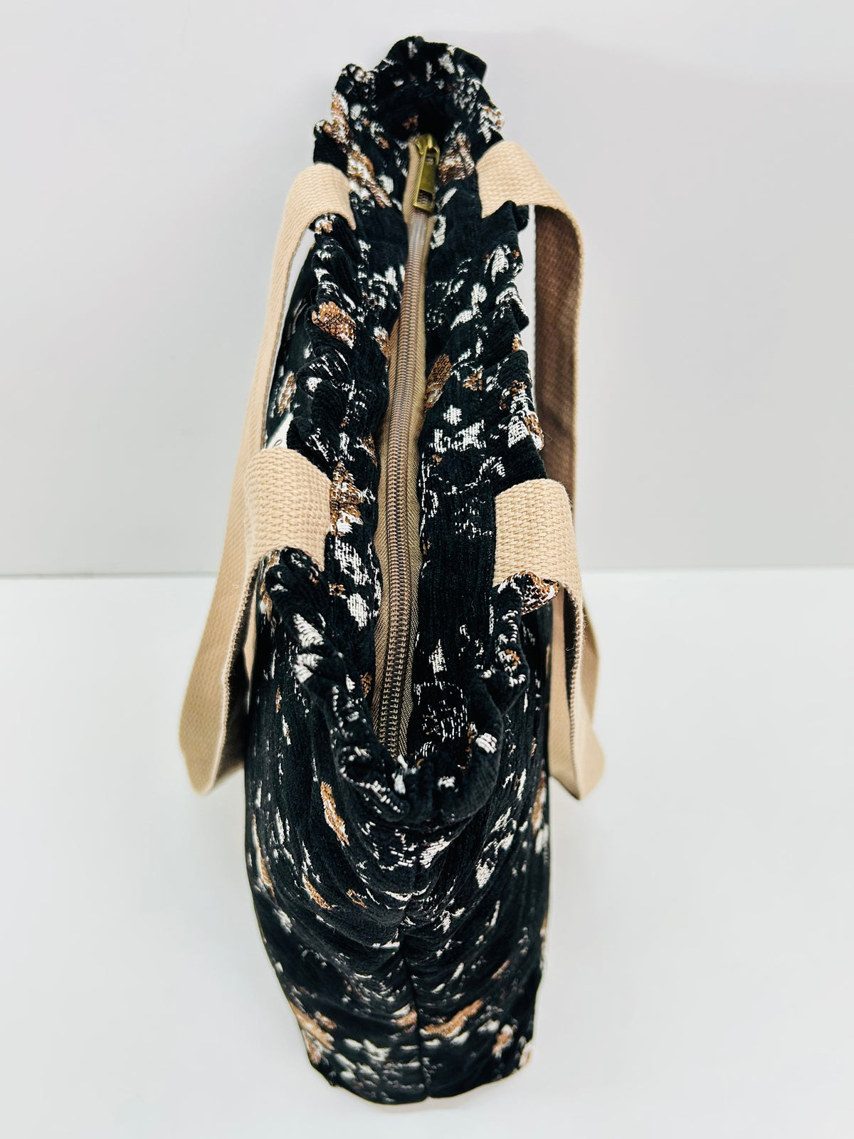 Bolsa Tote Bag Volantes Forest Negro