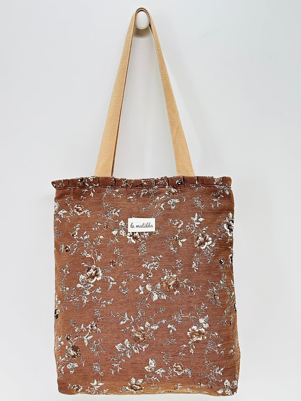 Bolsa Tote Bag Volantes Forest Marrón