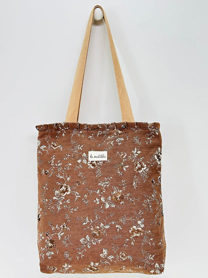 Bolsa Tote Bag Volantes Forest Marrón
