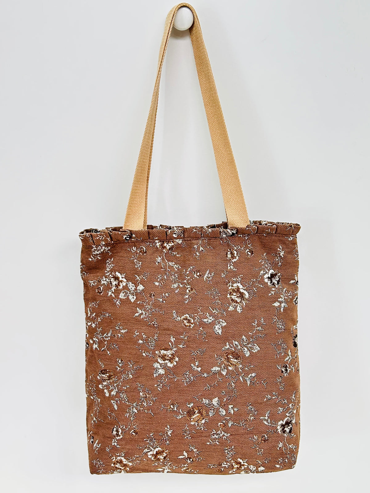 Bolsa Tote Bag Volantes Forest Marrón