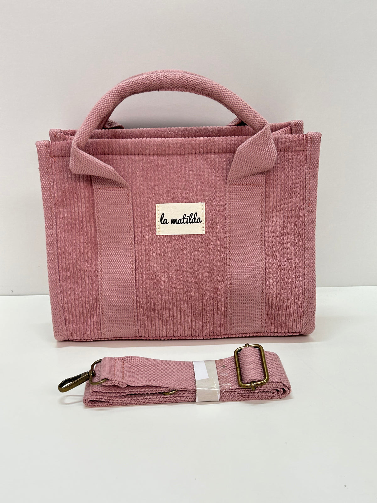 Bolso de mano Pana Rosa