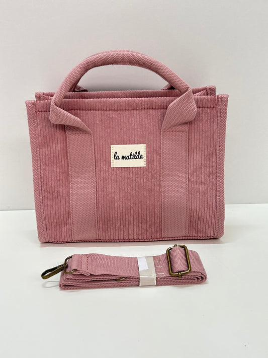 Bolso de mano Pana Rosa