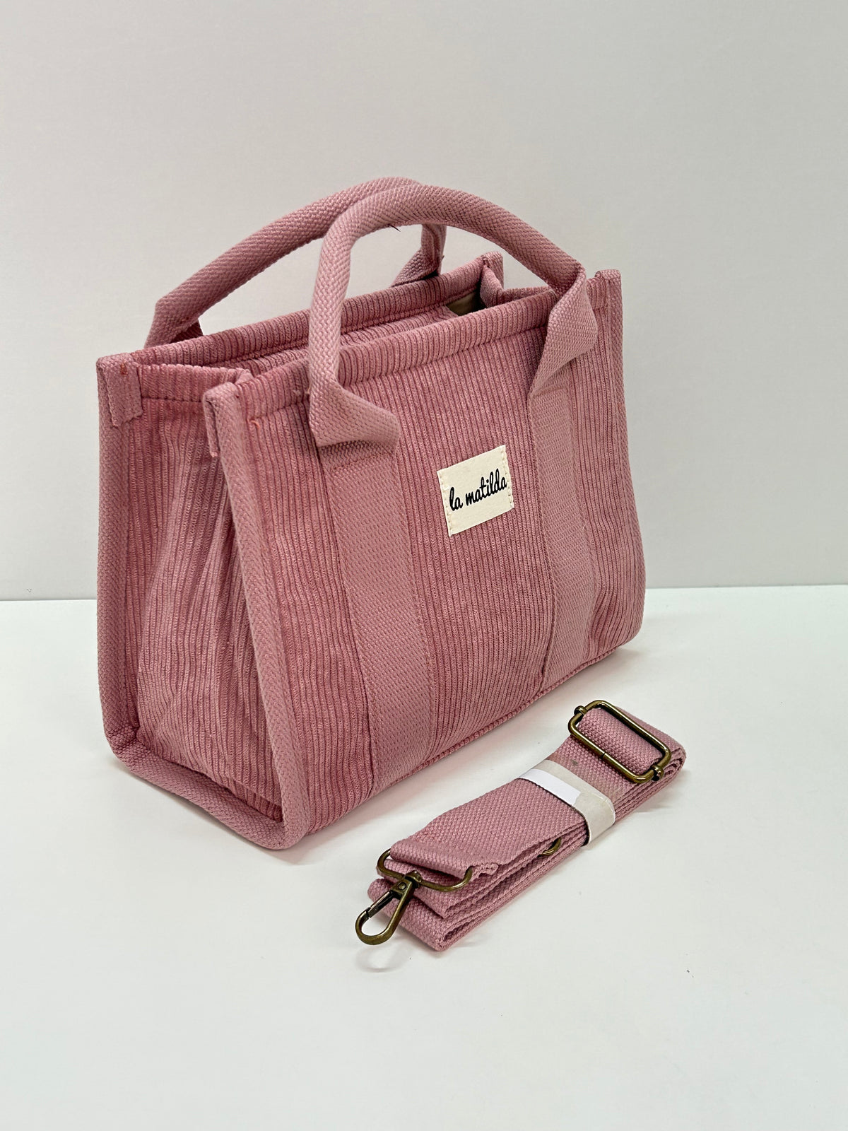 Bolso de mano Pana Rosa