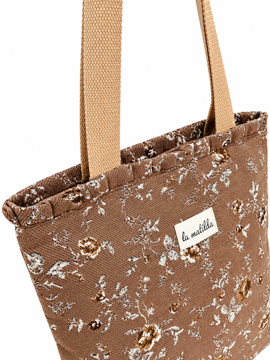 Bolsa Tote Bag Volantes Forest Marrón