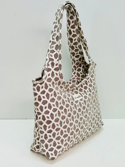 Bolso Irene gris hilo plata