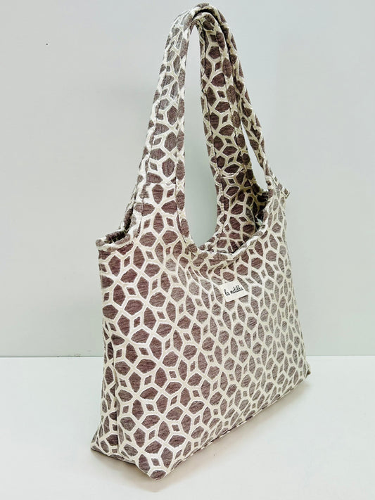 Bolso Irene gris hilo plata