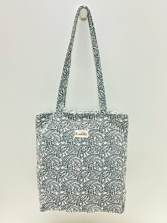Bolsa Tote Bag Hojas Verde