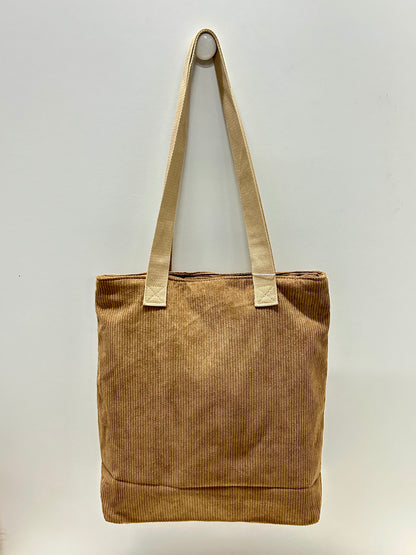 Bolsa Tote Bag Pana Marrón Tostado