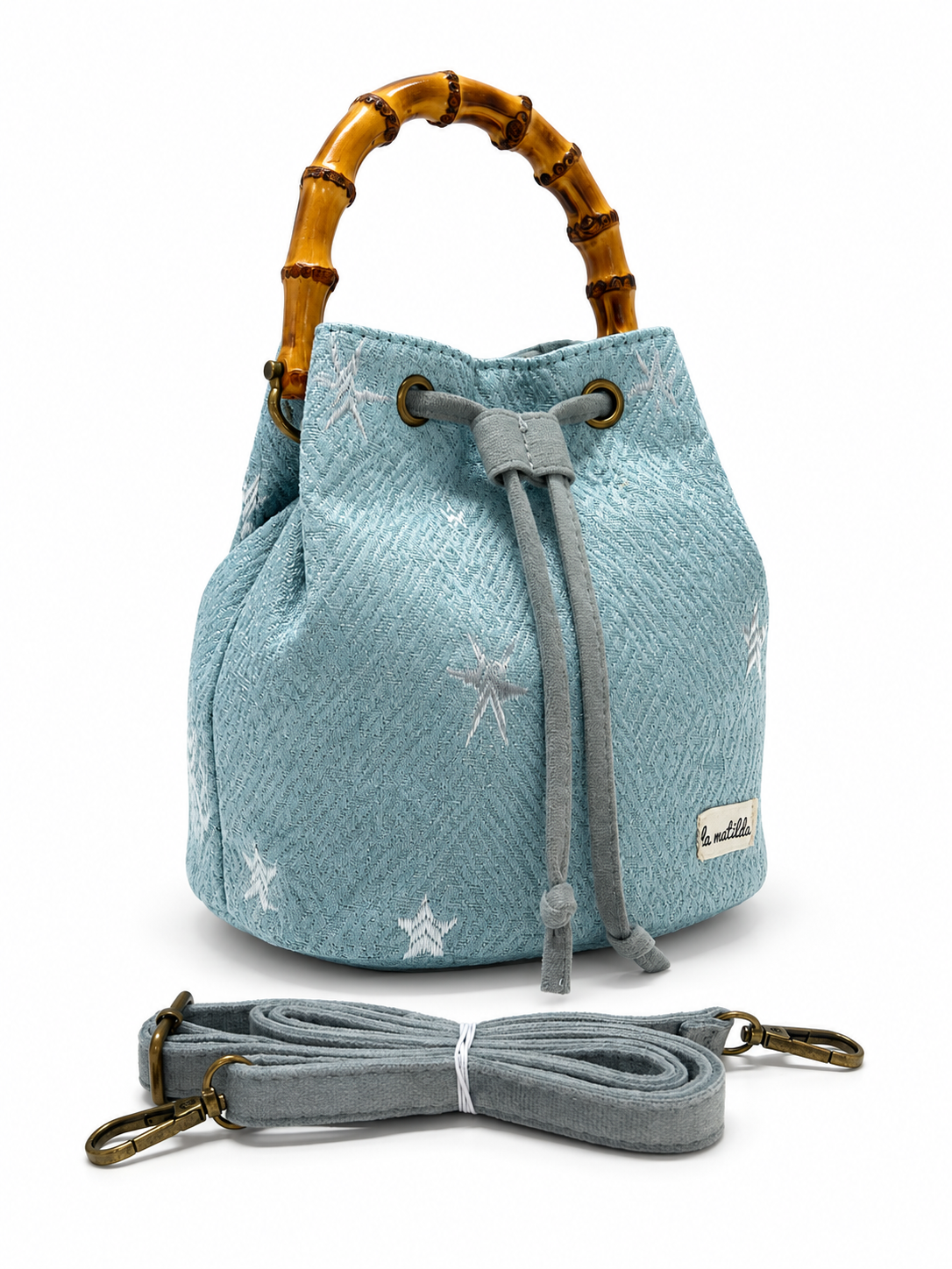 Bolso de mano Carla Azul Estrellas