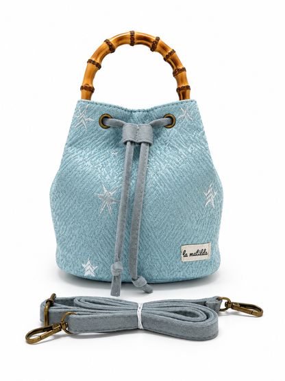 Bolso de mano Carla Azul Estrellas