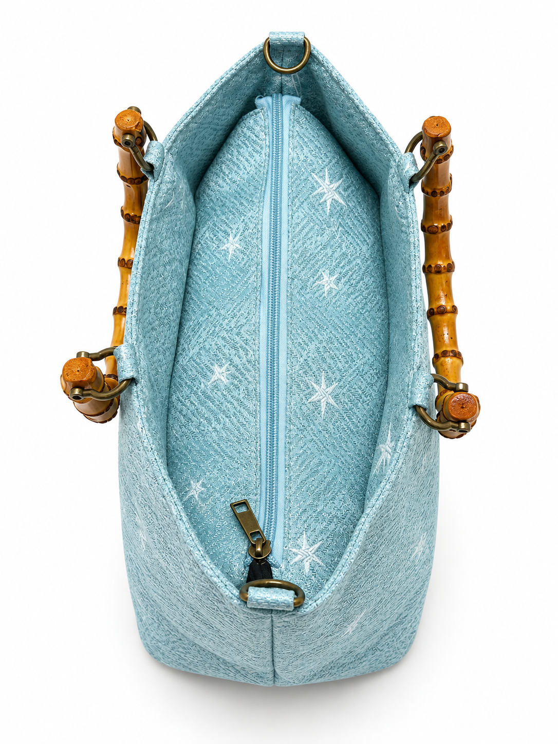 Bolso de mano Valeria Azul Estrellas