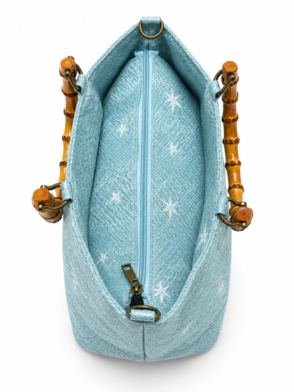 Bolso de mano Valeria Azul Estrellas