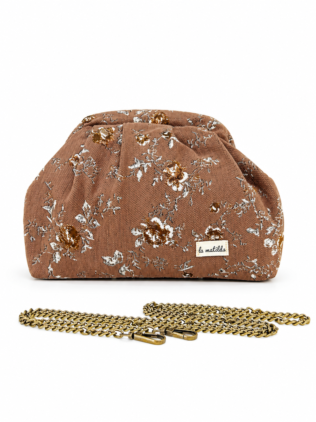 Bolso de mano Begoña Forest Marrón
